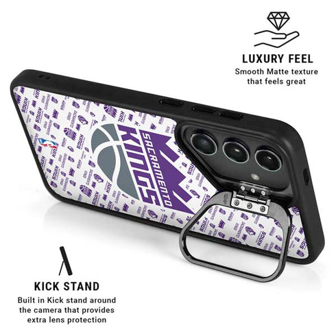 NBA Sacramento Kings History Logo Blast Galaxy S24 FE Kickstand Case
